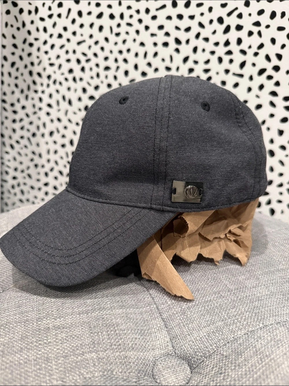 Lululemon black denim sporty Baseball Cap Athleisure hat
